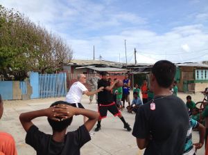 Today is Coach Tom's last day on Ebeye where he scouted players for the RMI National Team and showed them some big time NBA moves!